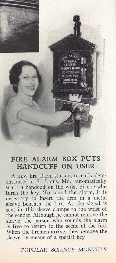 1932 Fire Alarm Box invention.